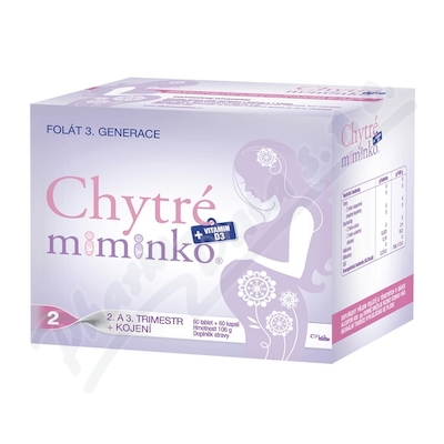 Chytré miminko methylfolát 2 s DHA tbl.60+cps.60