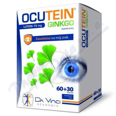 Ocutein Ginkgo 45mg+Lutein 15mg Da Vinci tob.60+30