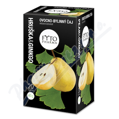 Ovocno-bylinný čaj Hruška +Ginkgo 20x2g Fytopharma