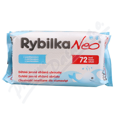 Rybilka Neo s panthenolem děts.jem.vlh.ubrous.72ks