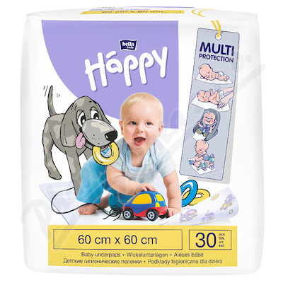 Happy přebalovací podložky 60x60cm 30ks