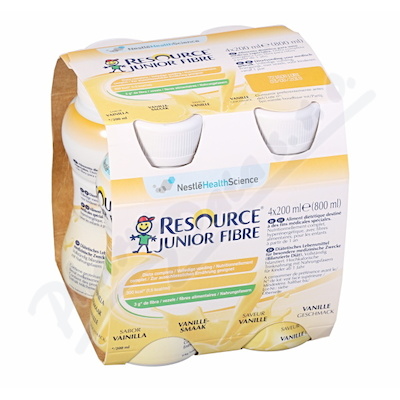 Resource Junior Fibre Vanilka por.sol.4x200ml