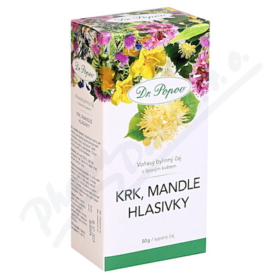 Dr.Popov Čaj Krk Mandle Hlasivky 50g