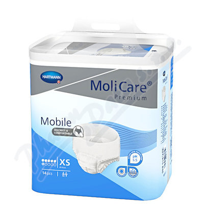 MoliCare Mobil Inkontinenční kalhotky 6kap XS 14ks