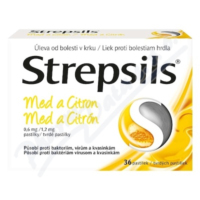 Strepsils Med a Citron 0.6mg/1.2mg pas.36