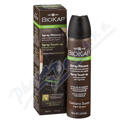 BIOKAP Spray Touch Up krycí sprej Hnědý tmavý 75ml