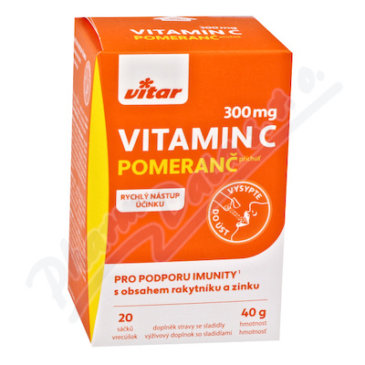 Vitar Vitamin C 300mg+rakytník+zinek 20x2g