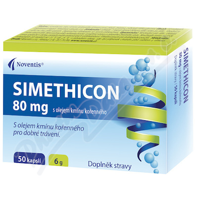 Simethicon 80mg s olejem kmínu kořenného cps.50