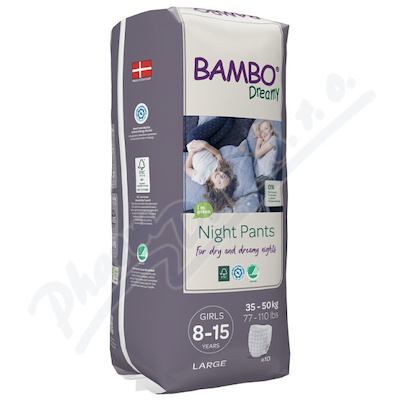 Bambo Dreamy Night Pants 8-15let Girl 35-50kg 10ks