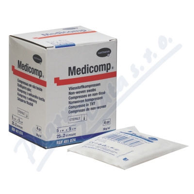 Kompres Medicomp ster.5x5 cm 25x2ks