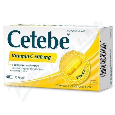 Cetebe vitamin C 500mg cps.30