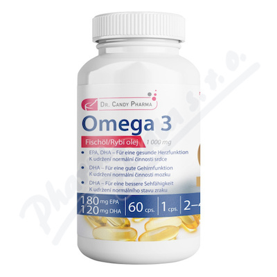 Dr.Candy Pharma Omega 3 Rybí olej cps.60x1000mg