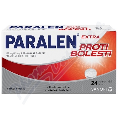 Paralen Extra proti bolesti 500mg/65mg tbl.flm.24