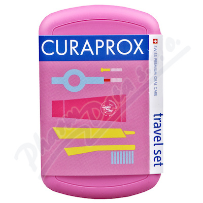 CURAPROX Travel set cestovní sada růžová