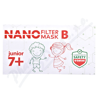 NANO FILTER MASK B junior 7+ ústenka s gumič.10ks