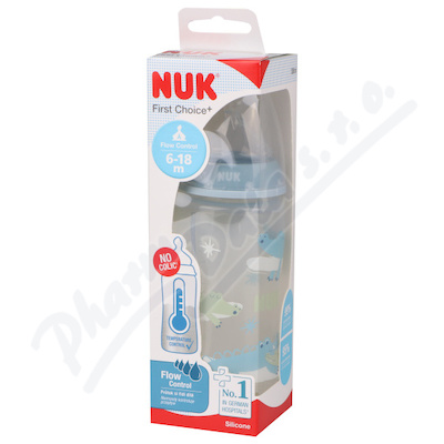 NUK FC+ láhev s kontrol.teploty 300ml 6-18m 741103