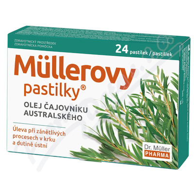 Müllerovy pastilky s olejem čajov.austr. 24ks ZP