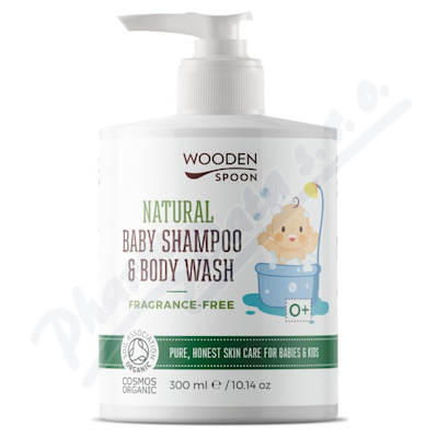 WoodenSpoon Dět.sprch.gel/šampon 2v1 neparf. 300ml