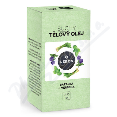 LEROS Suchý tělový olej bazalka&verbena 100ml