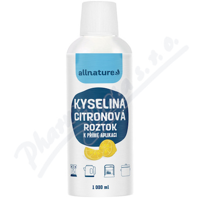 Allnature Kyselina citronová roztok 1000ml