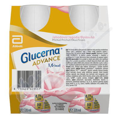 Glucerna Advance 1.6kcal jahod.př.por.sol.4x220ml