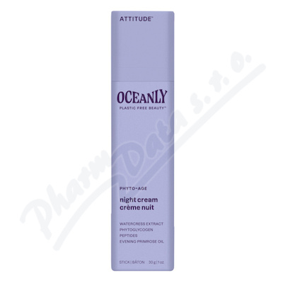 ATTITUDE Oceanly Tuhý noční krém s peptidy 30g