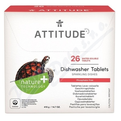 ATTITUDE Tablety do myčky bez fosfátů 26ks