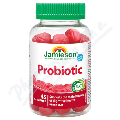 JAMIESON Probiotic Gummies želatin.pastilky 45ks