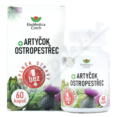 Artyčok+ostropestřec cps.60 EkoMedica