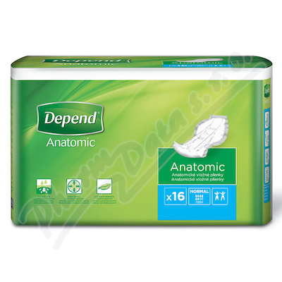 Depend Anatomic Normal inkont.vložné pleny 16ks