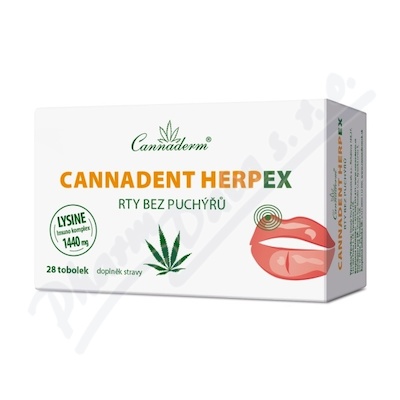 Cannaderm Cannadent HerpEX rty bez puchýřů 28 tob.