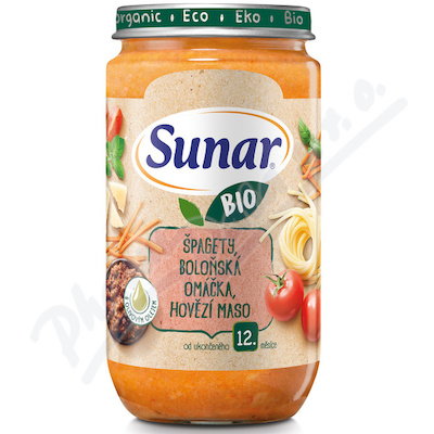 Sunar příkrm Špag. boloň.omáčka hov. maso BIO 235g