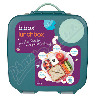 b.box Svačinový box velký emerald forest 2L