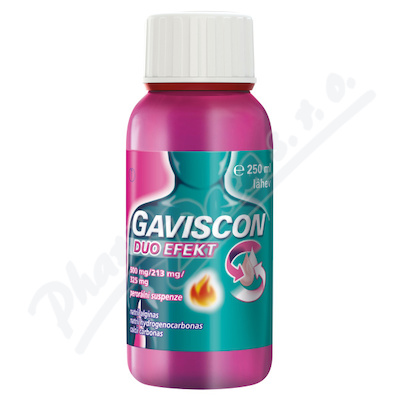 Gaviscon Duo Efekt 500/213/325mg sus.1x250ml VI