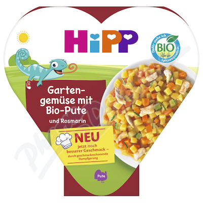 HiPP Zelenina s krůtím masem rozmarýn BIO 1r 250g
