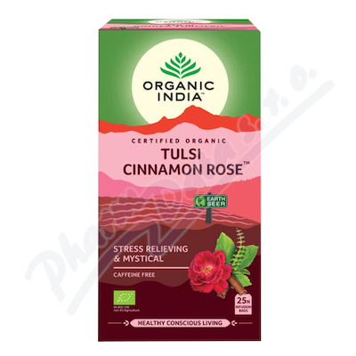 Organic India Tulsi Cinamon Rose BIO 25x1.8g