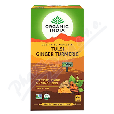 Organic India Tulsi Ginger Turmeric BIO 25x1.9g