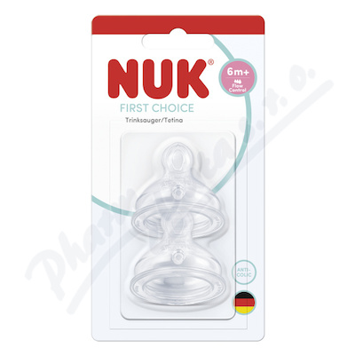 NUK First Choice savička vel.FLOW Control 6+m 2ks