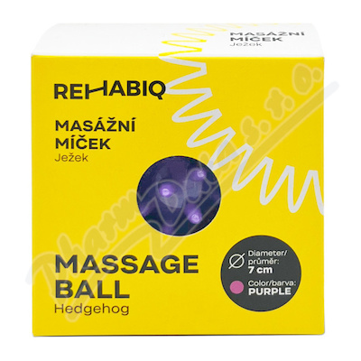 Rehabiq masážní míček ježek fialový 7cm