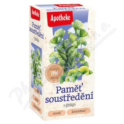 Apotheke Paměť soustředění s ginkgo čaj 20x1.5g
