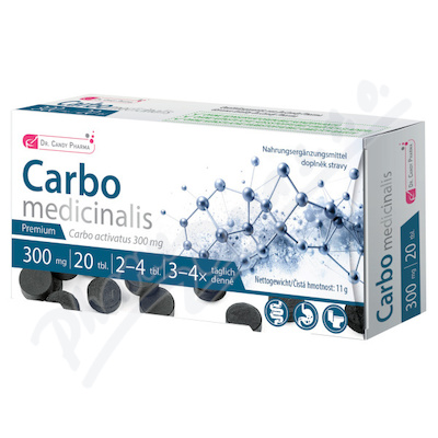 Dr.Candy Pharma Carbo medicinalis tbl.20x300mg