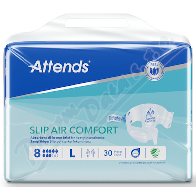 Kalhotky absorp.Attends Slip Air Comfort 8 L 30ks