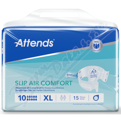 Kalhotky absorp.Attends Slip Air Comf.10 XL 15ks