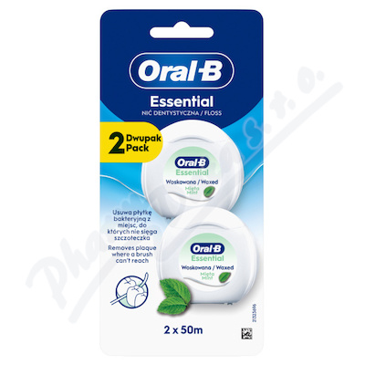 Oral-B Essential dentální nit Mint 2x50m