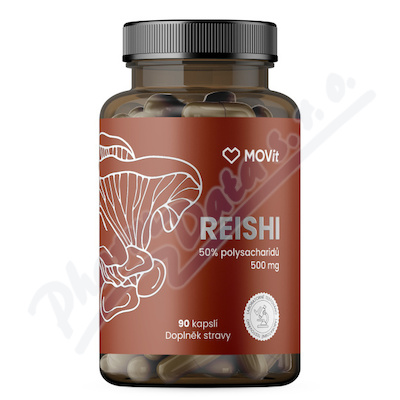 MOVit Reishi 50% polysacharidů 500mg cps.90