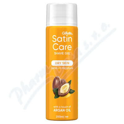 Gillette Satin Care gel na holení Argan Oil 200ml