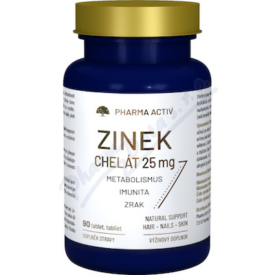Zinek chelát 25mg tbl.90