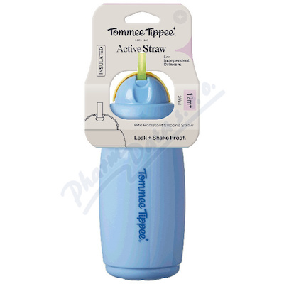 Tommee Tippee Active Straw hrneček 266ml 12m+ mod.