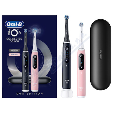 Oral-B iO Series 6 Black&Pink el.kart.+c.pouz.2ks