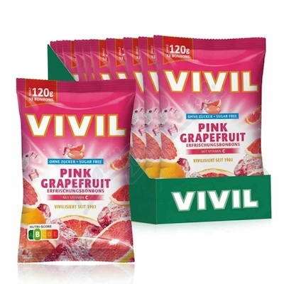 Vivil  Růžový grep+vitamin C bez cukru 120g